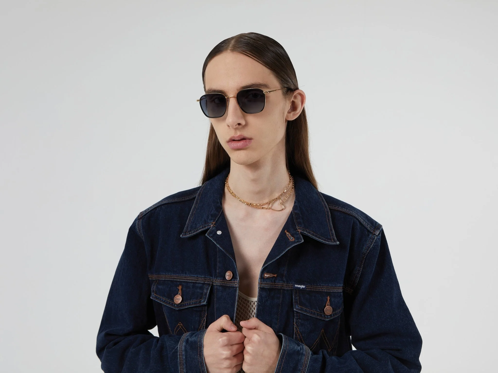 Adam Slims Optical / Hunter Gold Acetate & Blue-Light Lens - Image 3