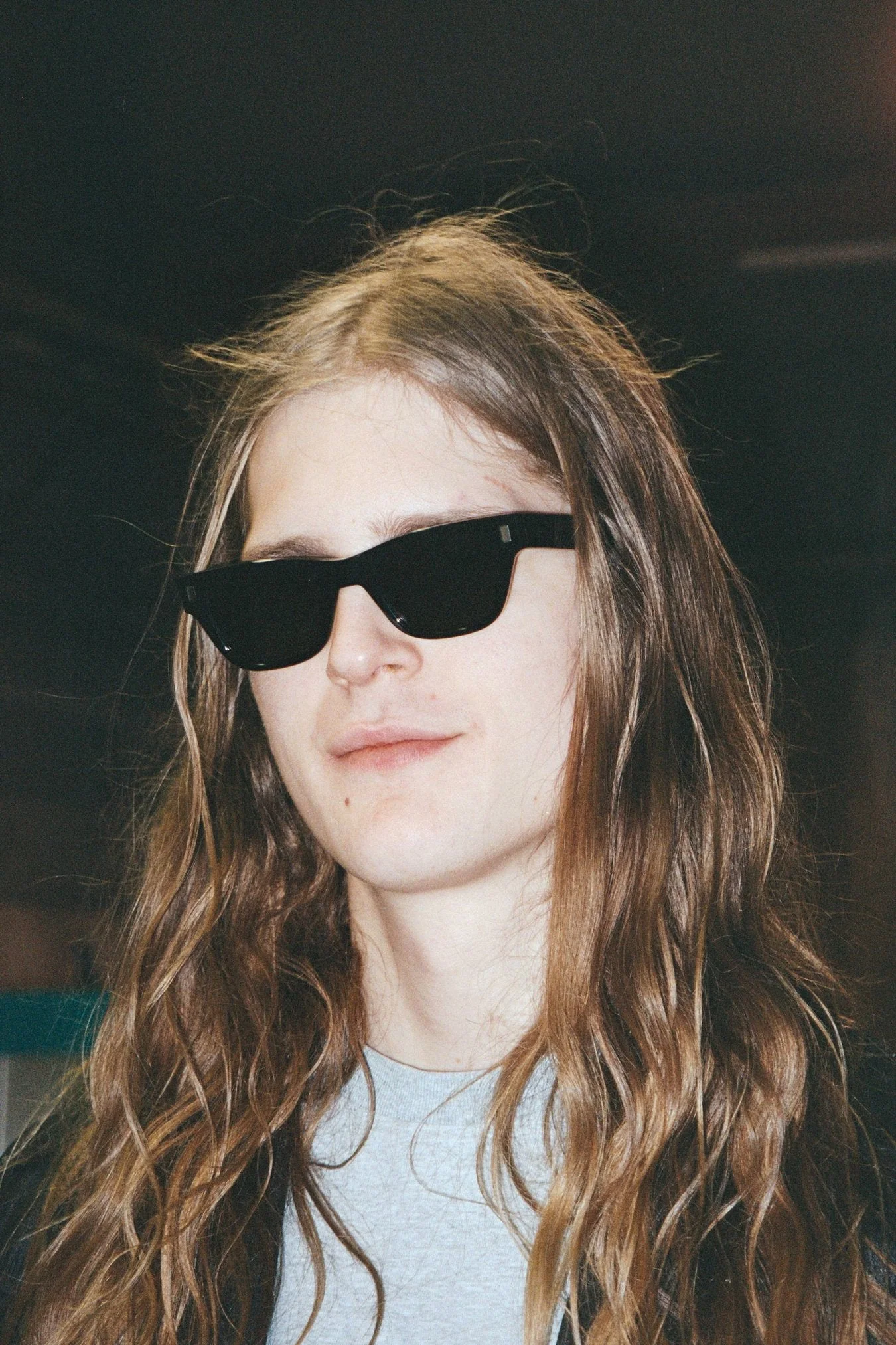 Aki / Black Acetate & Green Solid Lens - Image 3