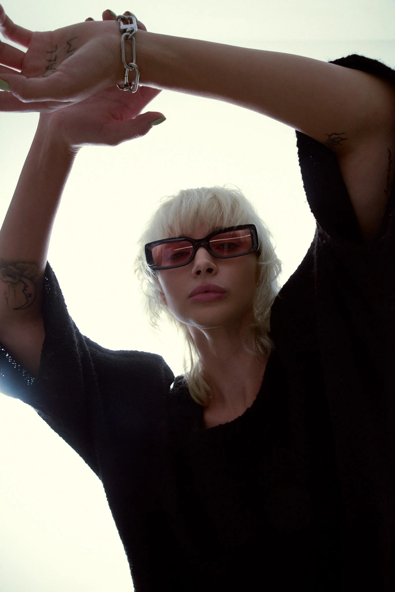 Verve 2.0 / Transparent Black Acetate & Rose Lens - Image 12