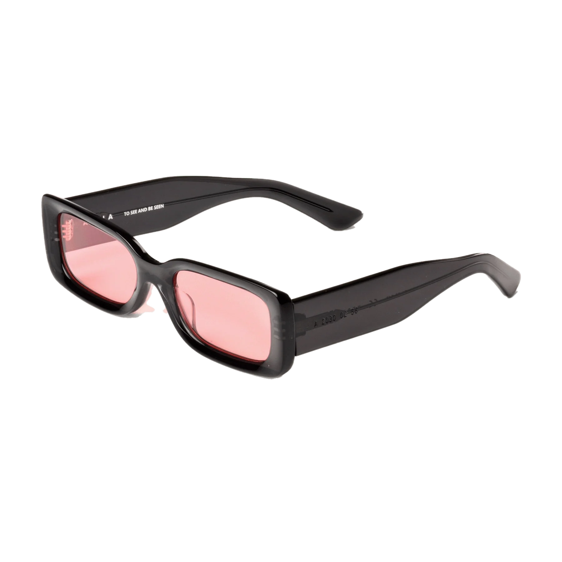 Verve 2.0 / Transparent Black Acetate & Rose Lens - Image 2