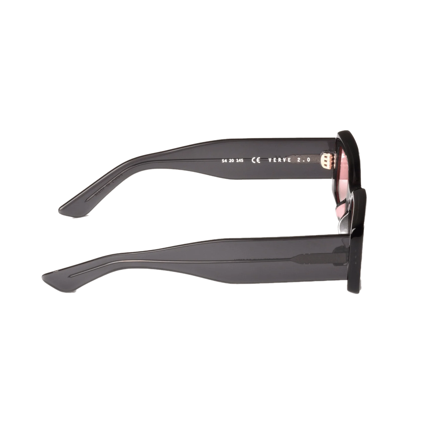 Verve 2.0 / Transparent Black Acetate & Rose Lens - Image 4
