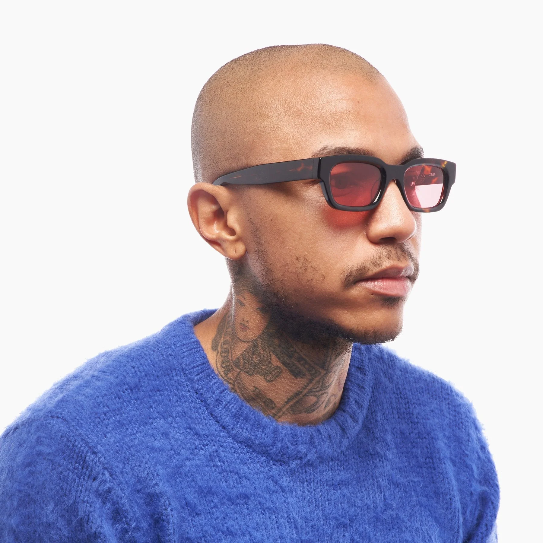 Zed / Tortoise Acetate & Rose Lens - Image 6