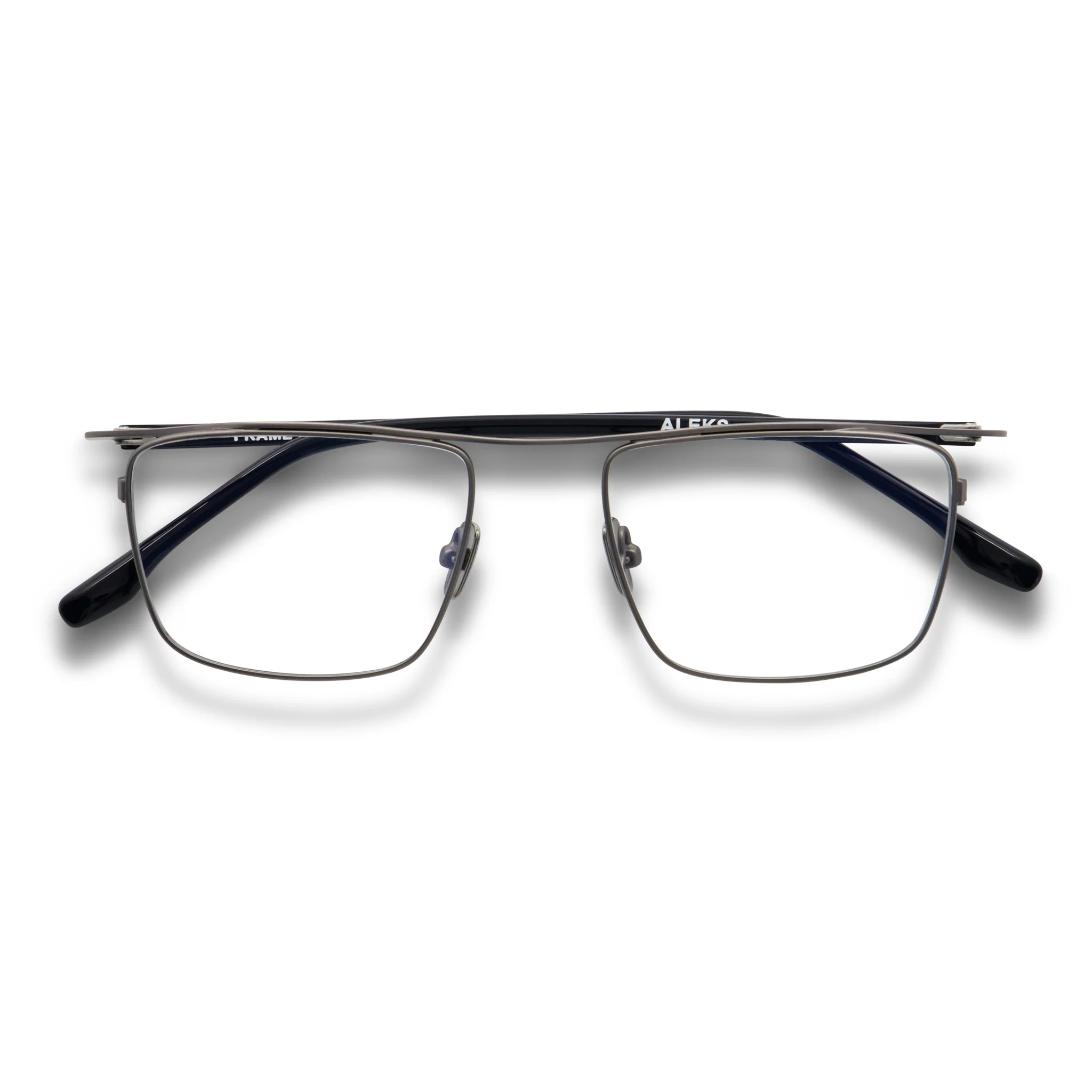 Aleks Optical / Gunmetal Titanium & Prescription Lens