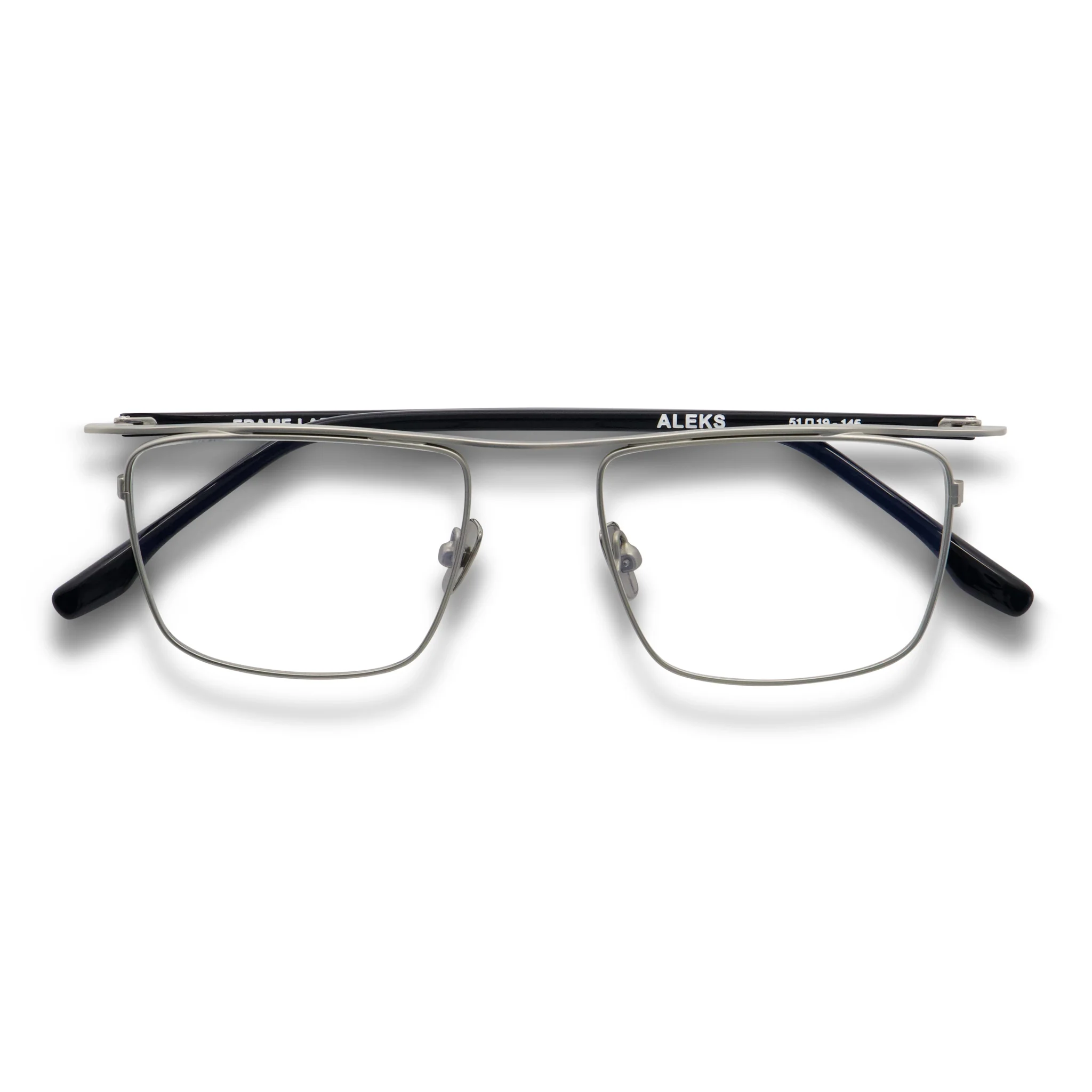 Aleks Optical / Silver Titanium & Prescription Lens