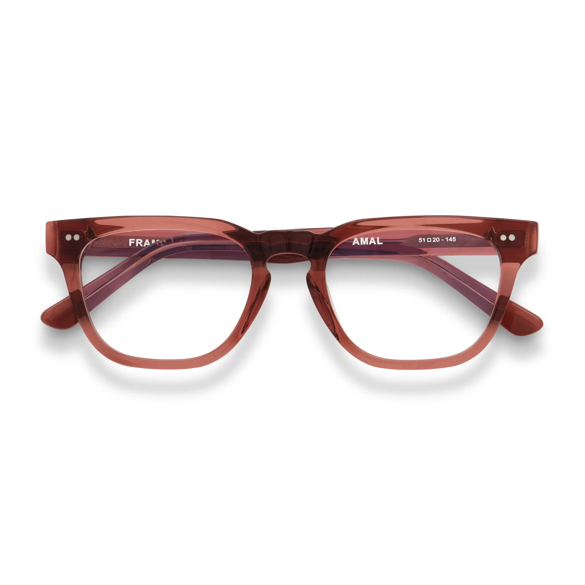 Amal Optical / Dusty Pink Acetate & Prescription Lens