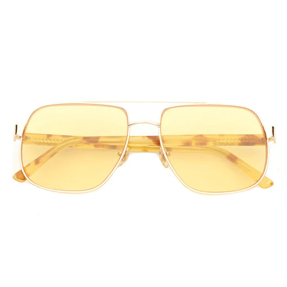 Amelia / Soft Gold Crème Brûlée & Yellow Lens