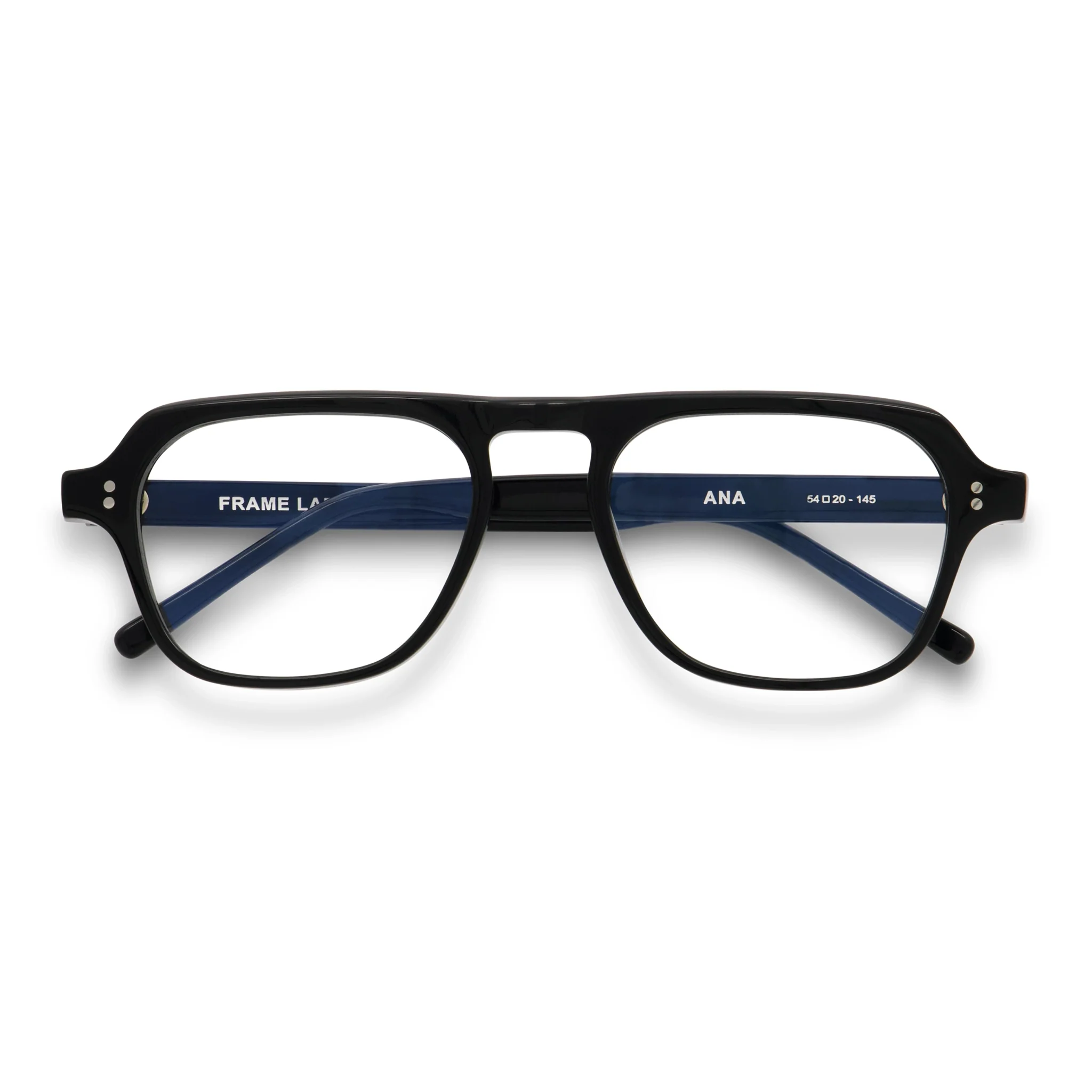 Ana Optical / Black Acetate & Prescription Lens