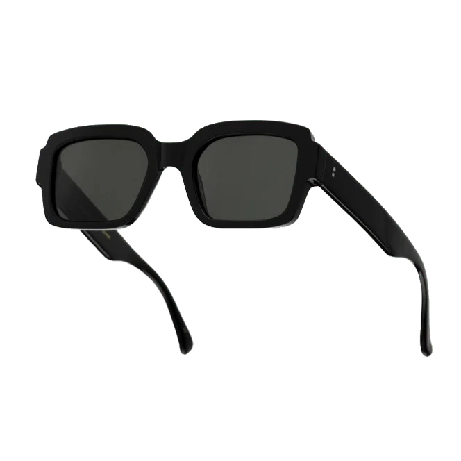 Apollo / Black Acetate & Green Solid Lens - Image 2