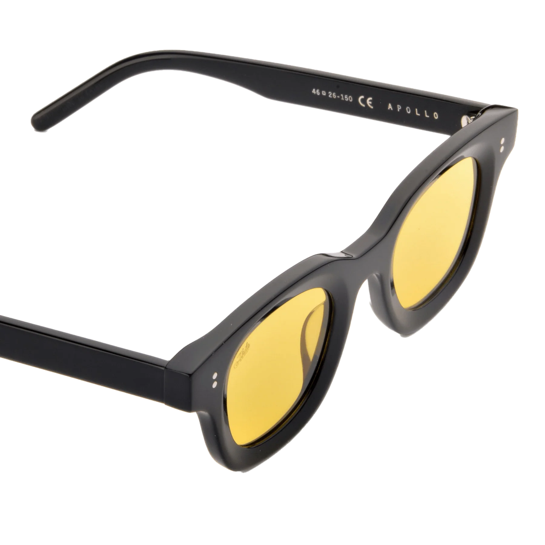 Apollo / Black Acetate & Yellow Lens - Image 4