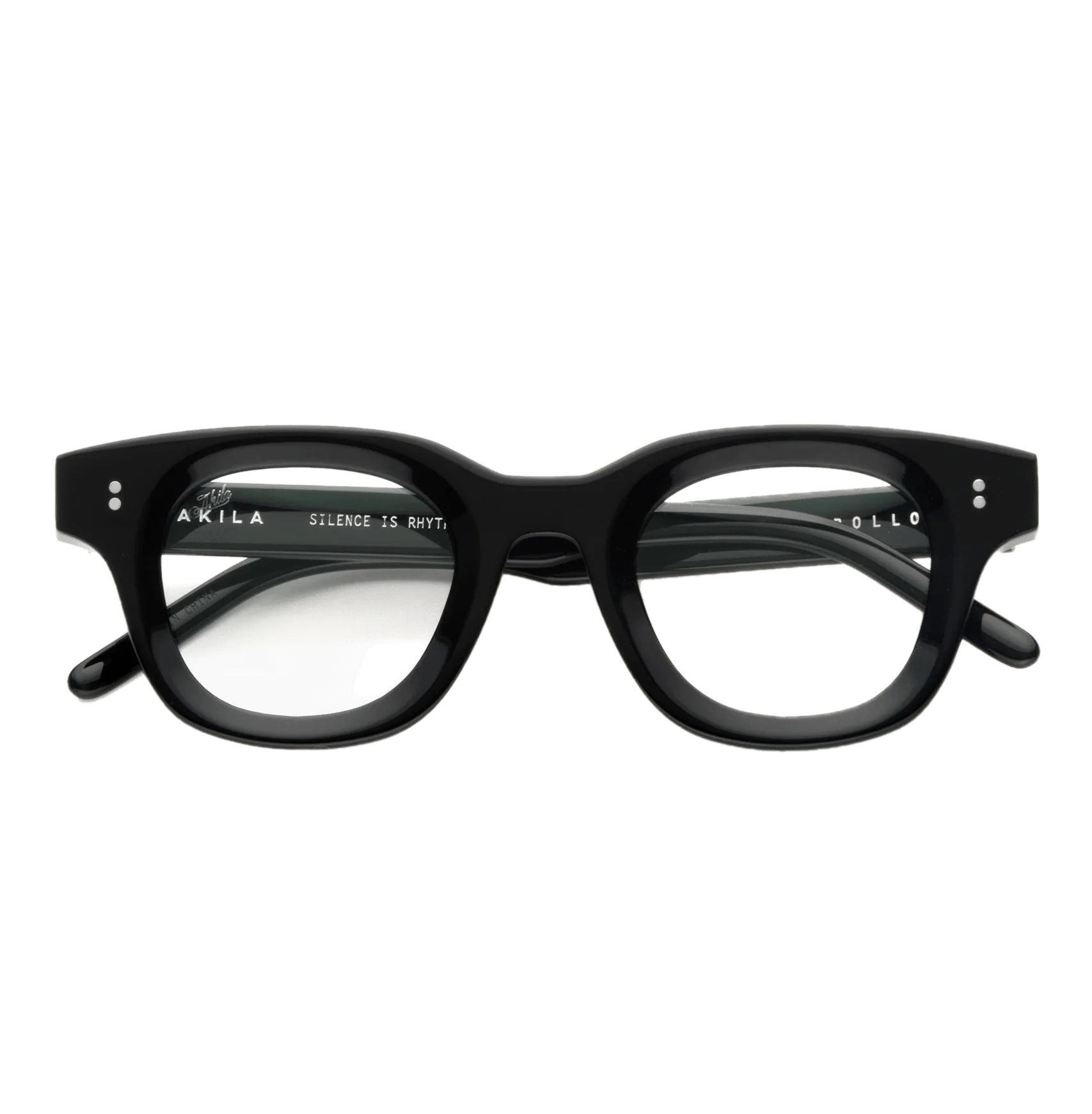 Apollo Optical / Black Acetate & Blue-Light Lens