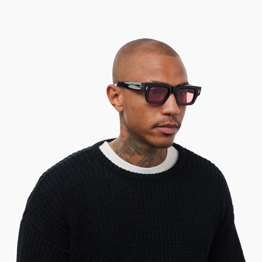 Ares / Black Acetate & Rose Lens - Image 12