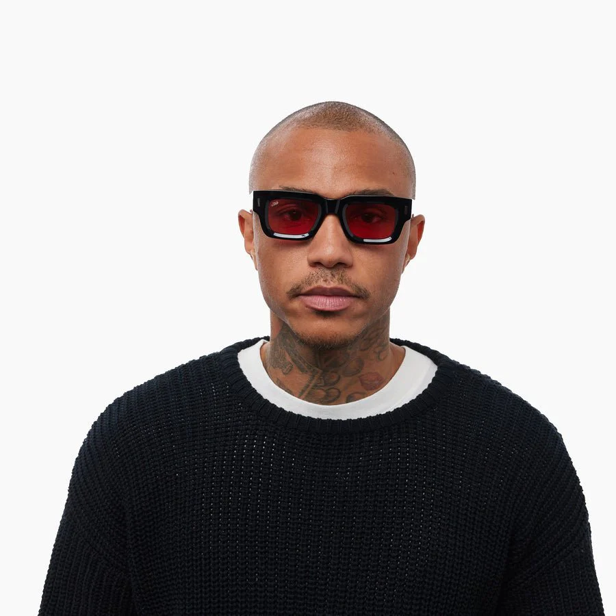 Ares / Black Acetate & Rose Lens - Image 14