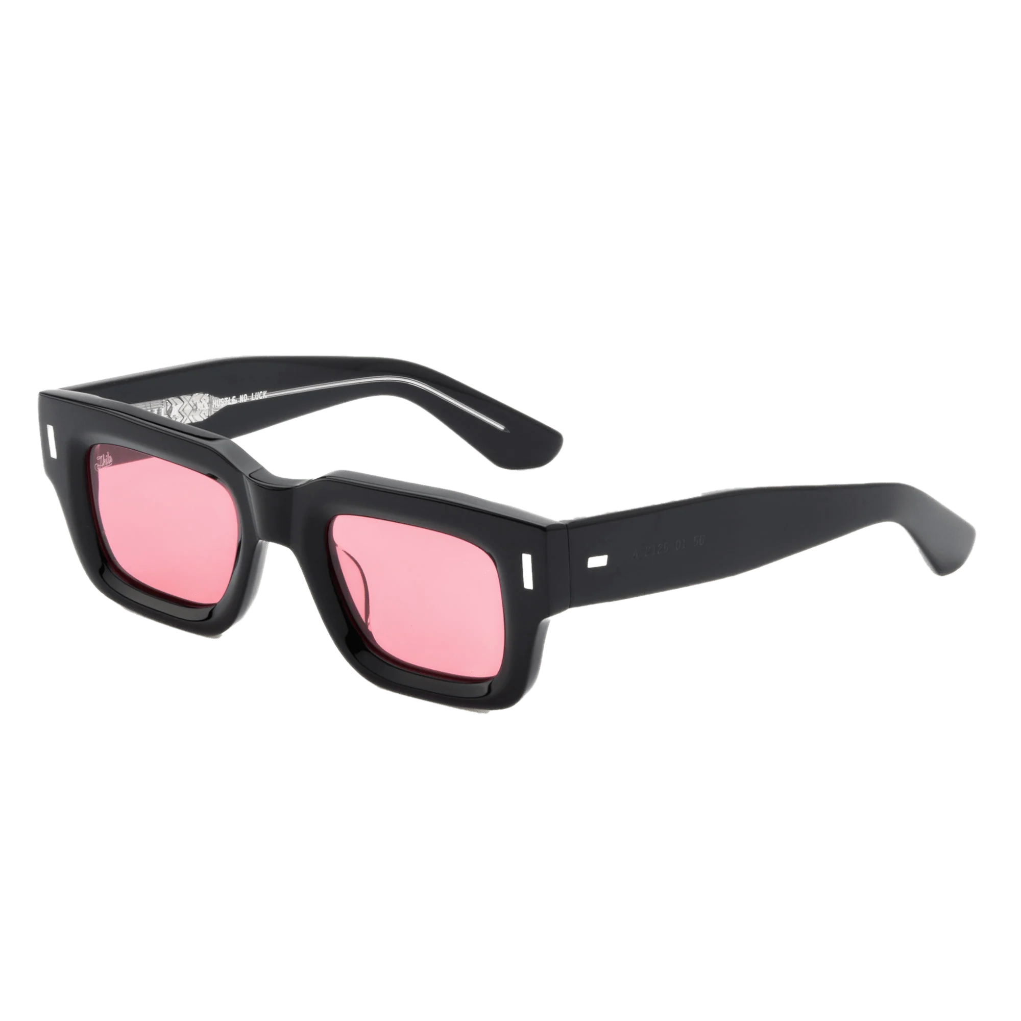 Ares / Black Acetate & Rose Lens - Image 2
