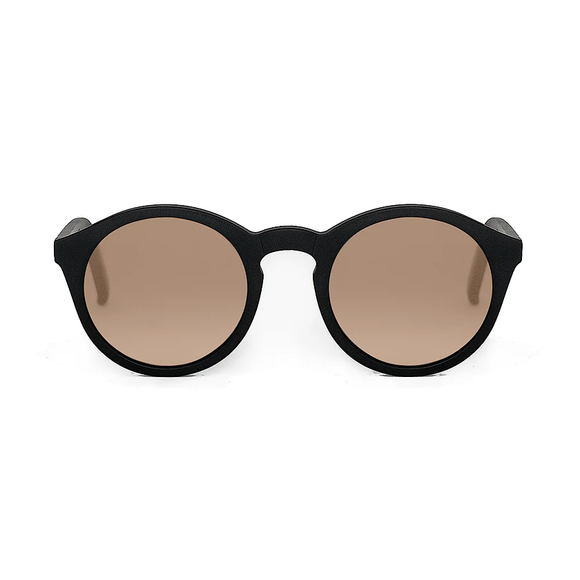 Barstow / Black Acetate & Orange Lens