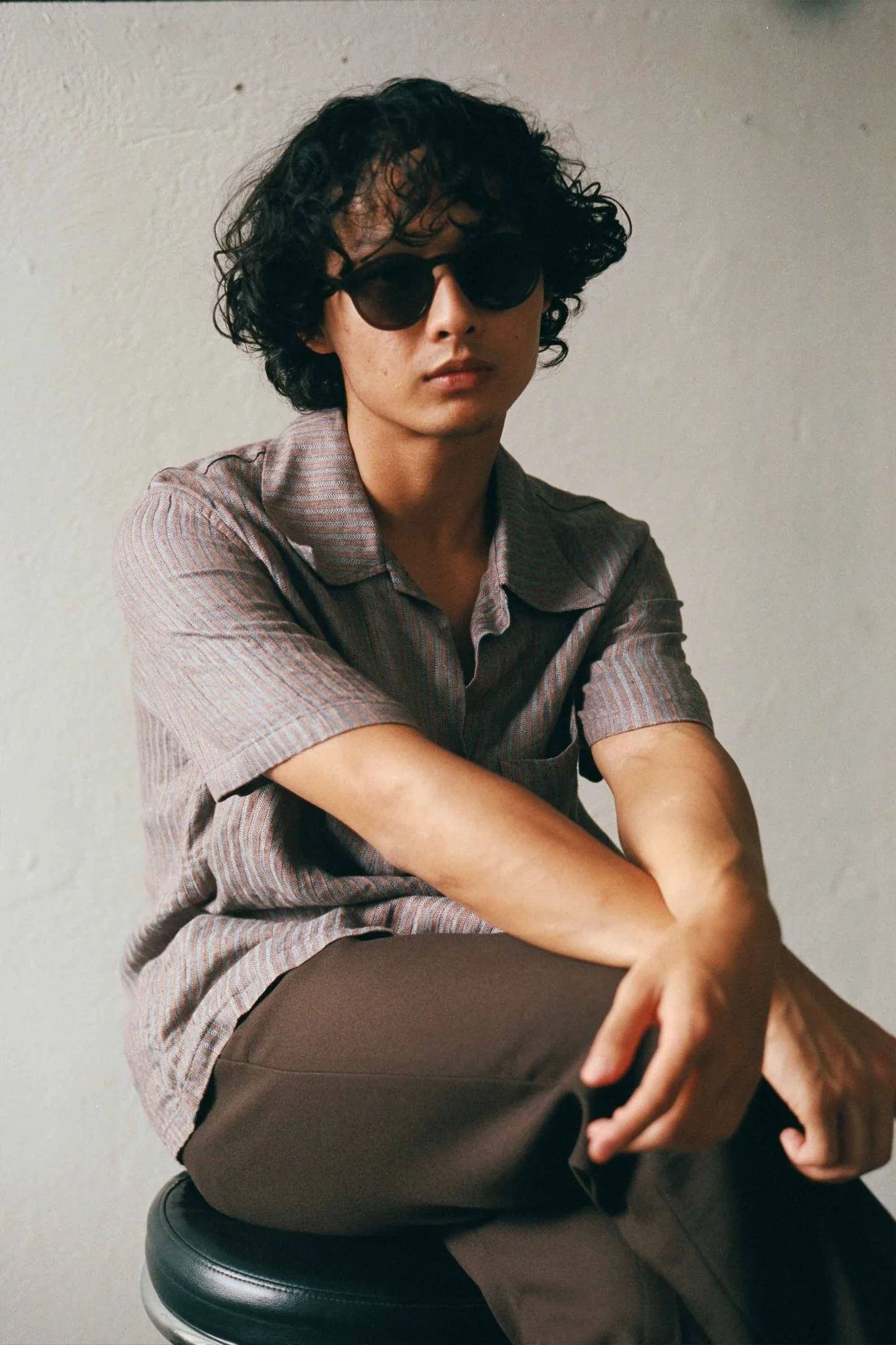 Barstow / Chocolate Acetate & Grey Solid Lens - Image 3