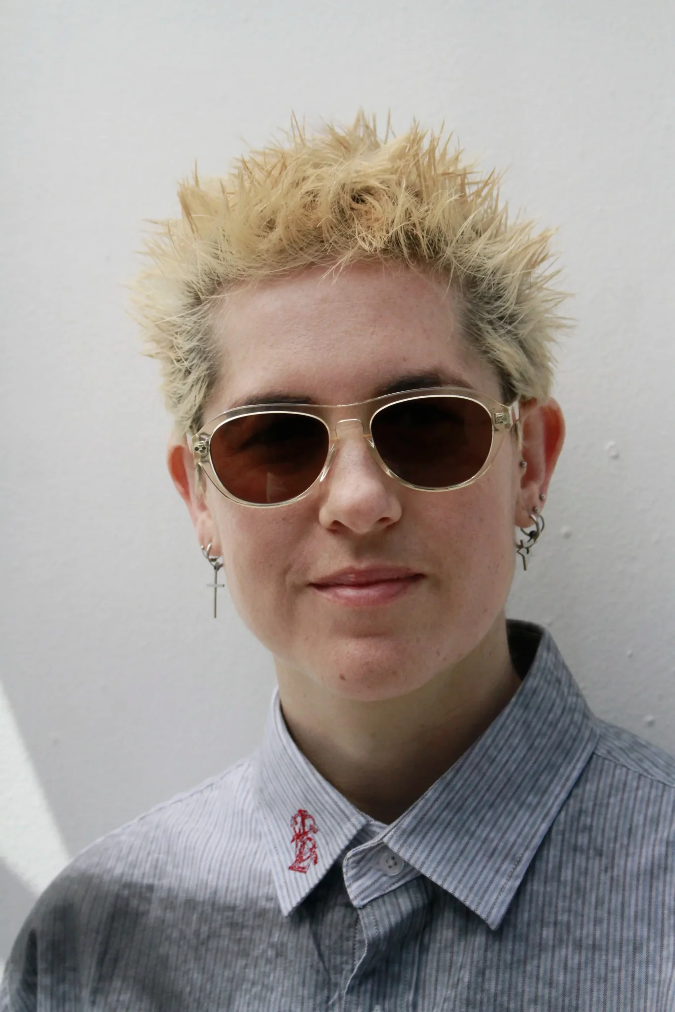Carlos / Blonde Crystal Acetate & Polarised Brown Lens - Image 2