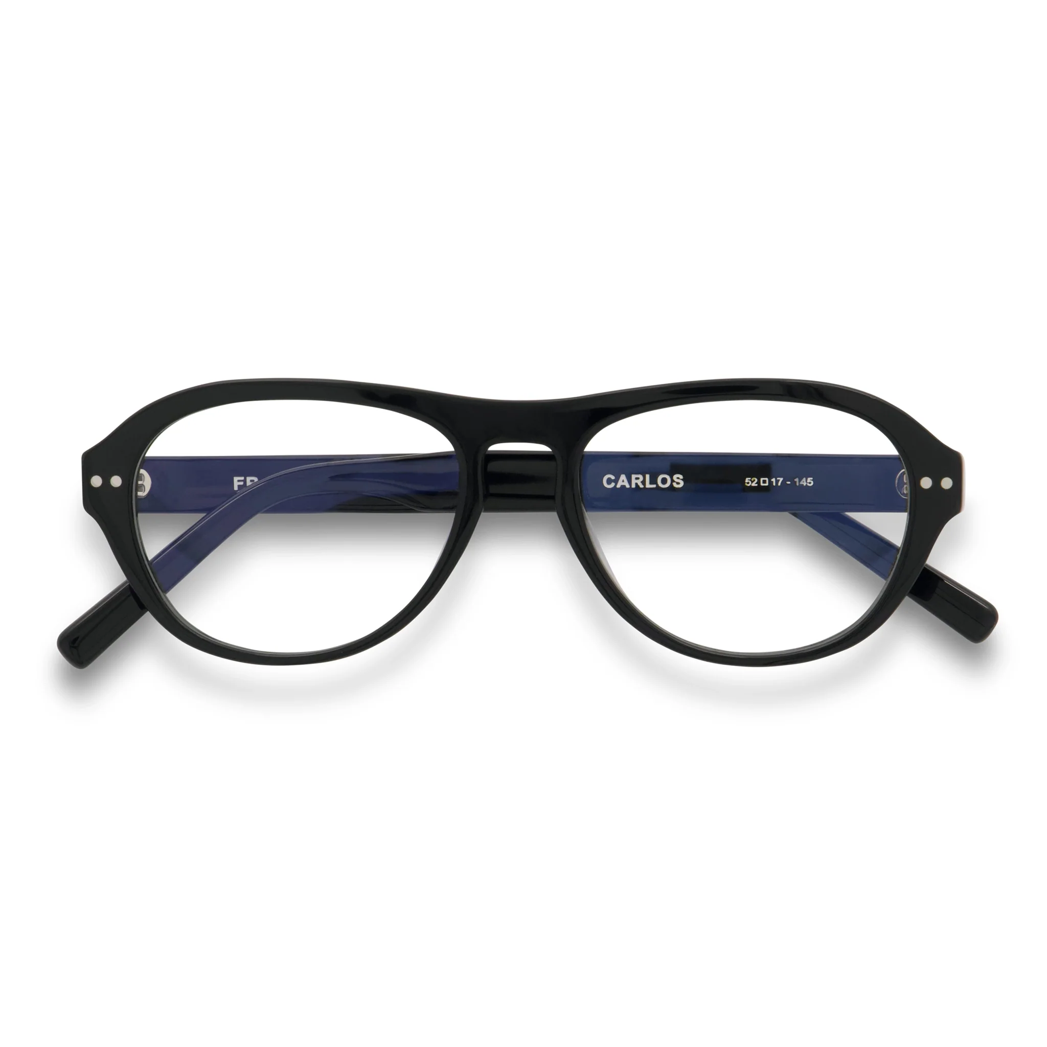 Carlos Optical / Black Acetate & Prescription Lens