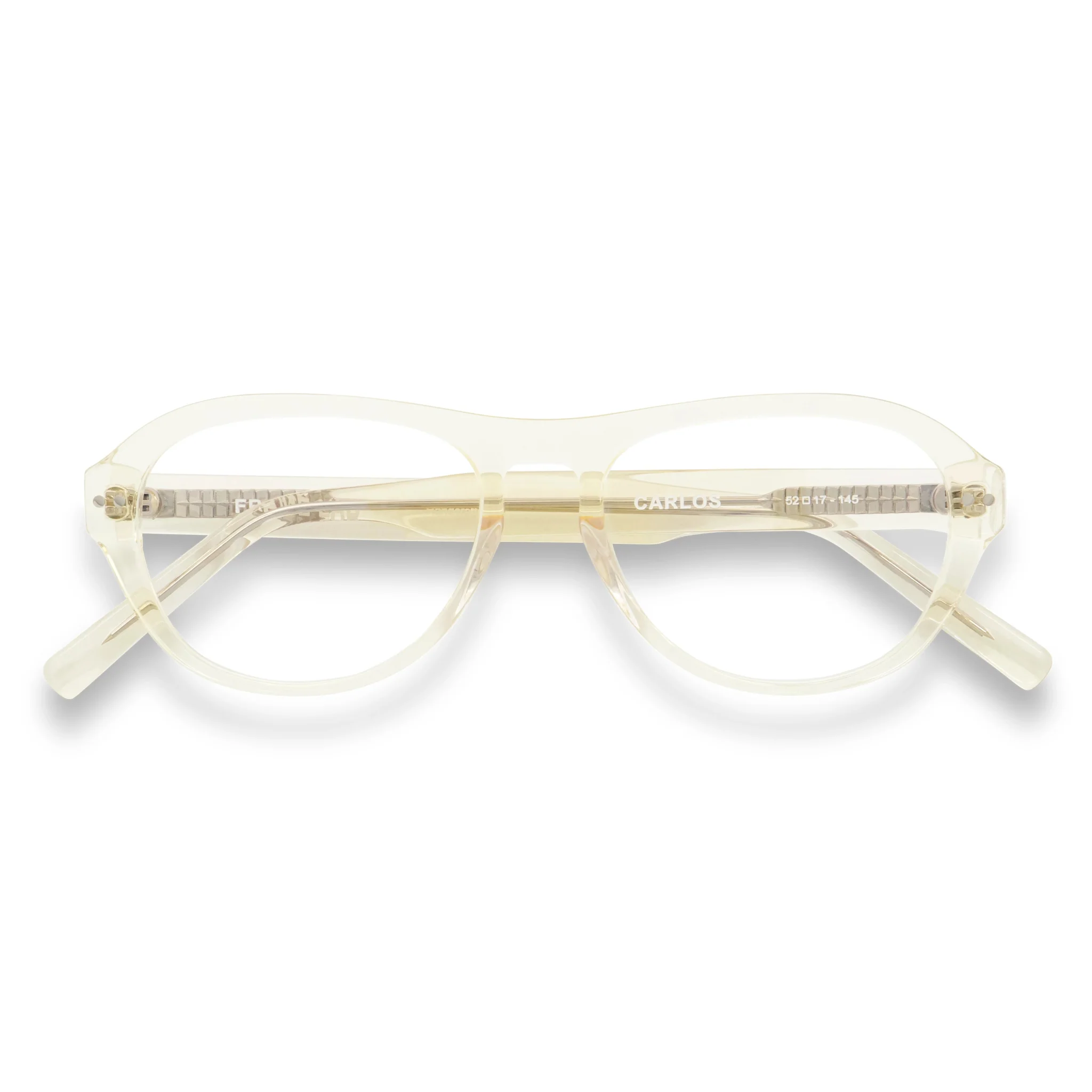 Carlos Optical / Blonde Crystal Acetate & Prescription Lens
