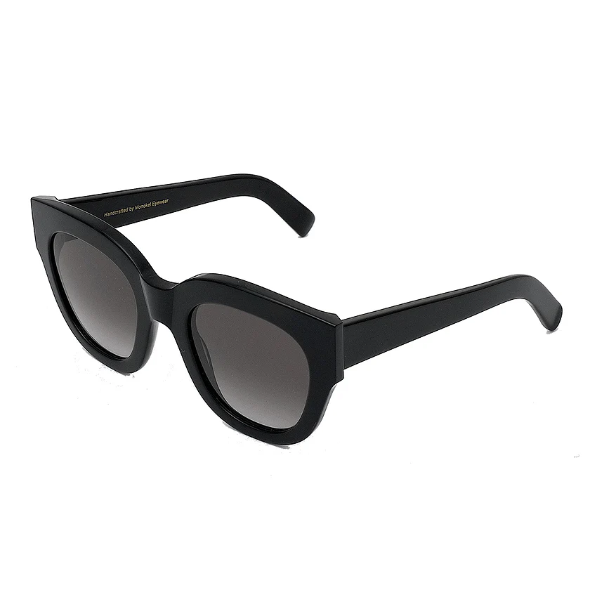 Cleo / Black Acetate & Grey Gradient Lens - Image 2