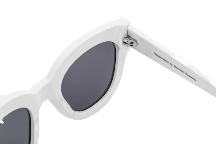 Cleo / White Acetate & Grey Lens - Image 4