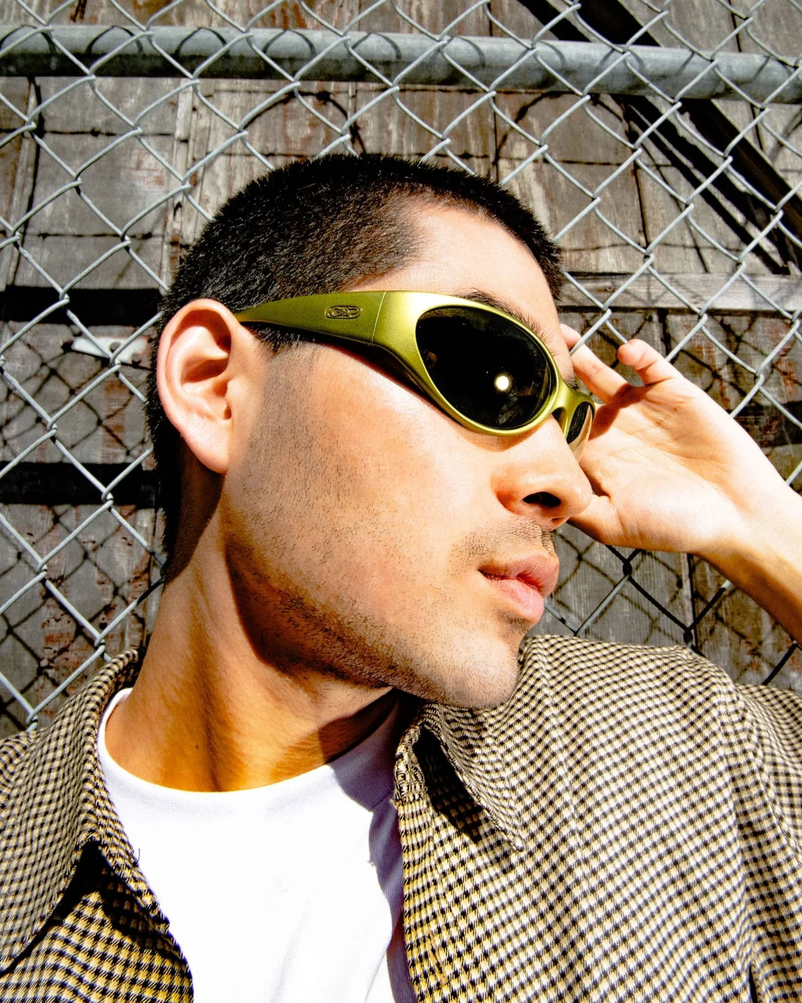 The Warp Zone / Metallic Olive & Emerald Mirror Lens - Image 6
