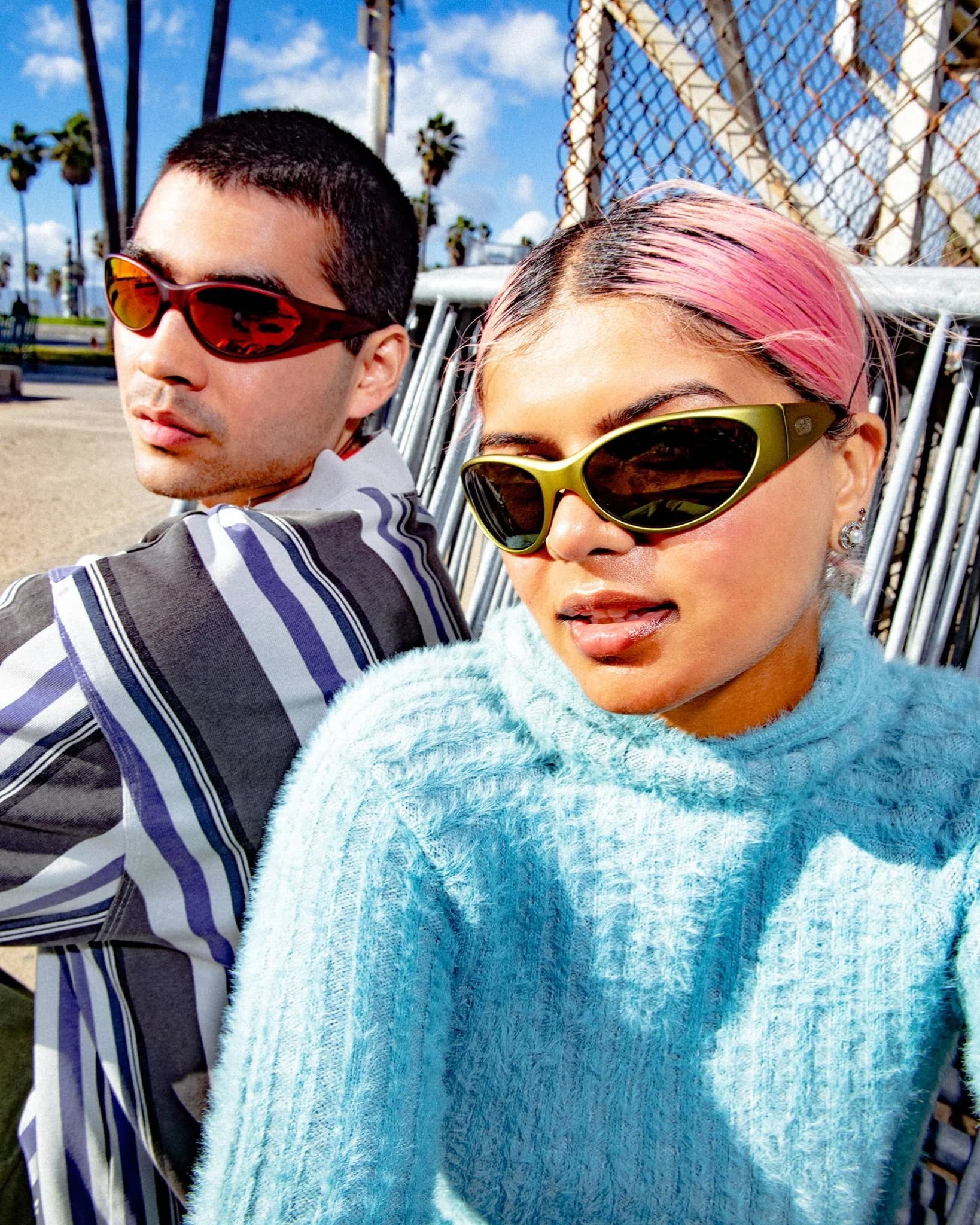 The Warp Zone / Metallic Olive & Emerald Mirror Lens - Image 7