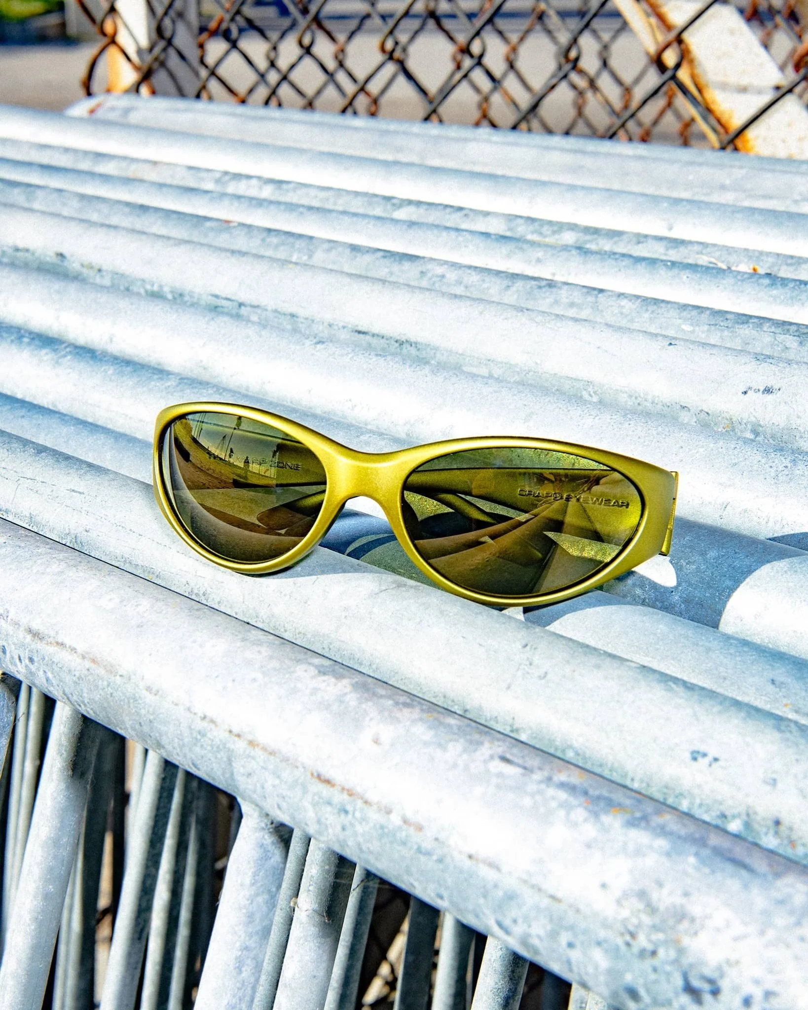 The Warp Zone / Metallic Olive & Emerald Mirror Lens - Image 9