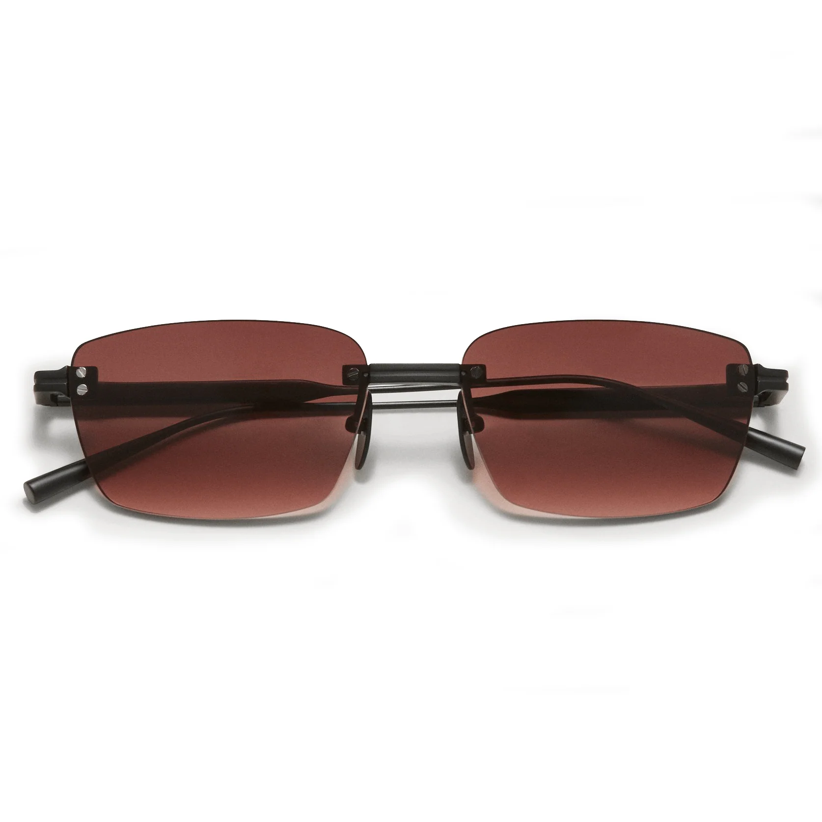 Rimless Cubic / Gradient Red Lens