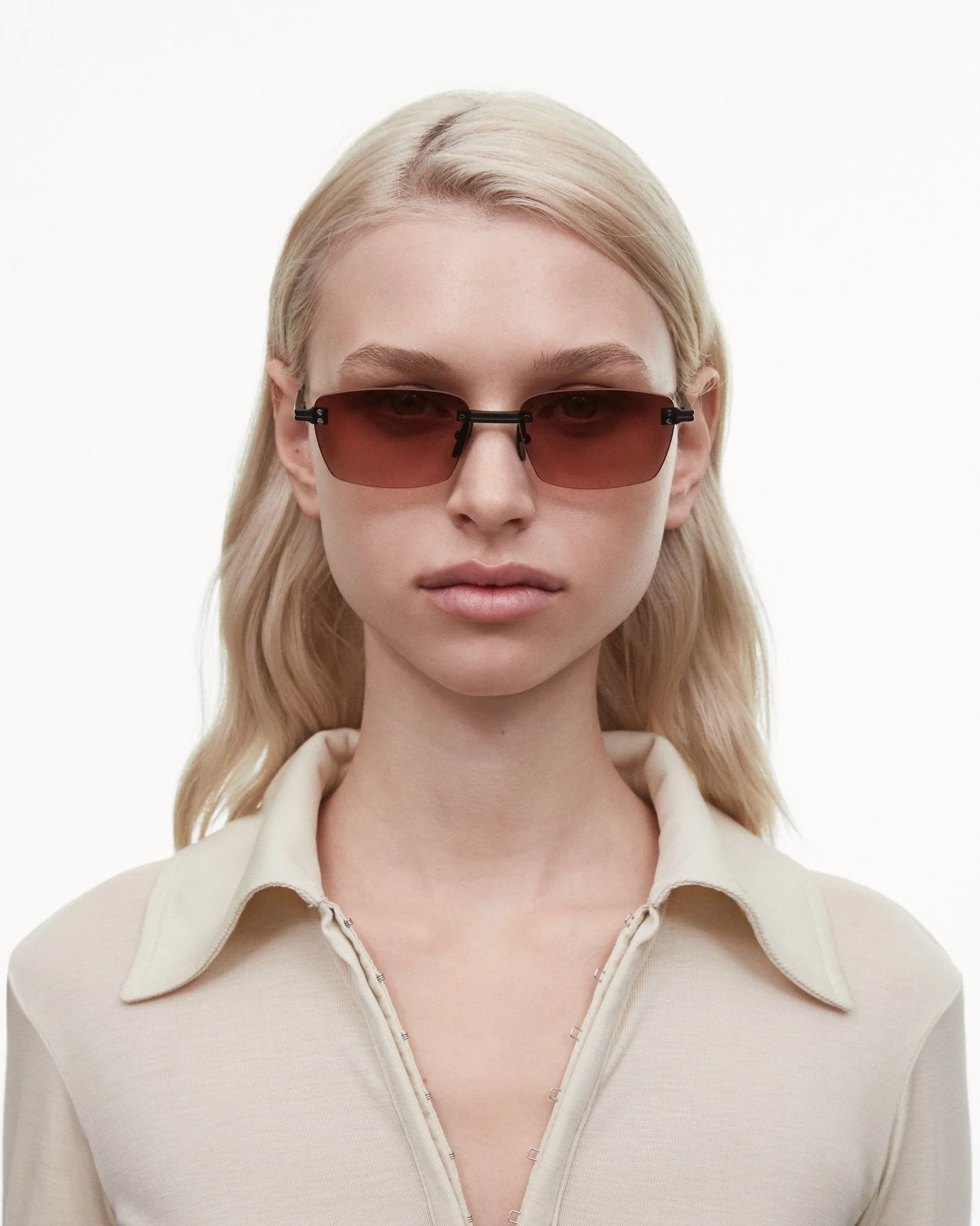 Rimless Cubic / Gradient Red Lens - Image 3