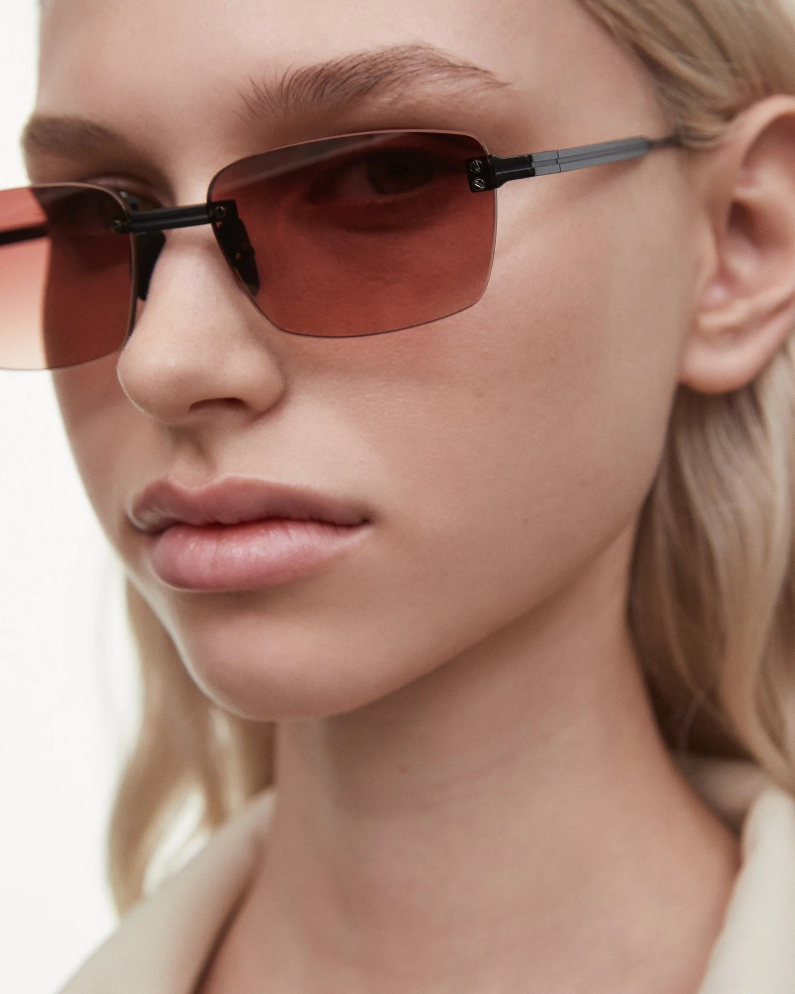 Rimless Cubic / Gradient Red Lens - Image 4