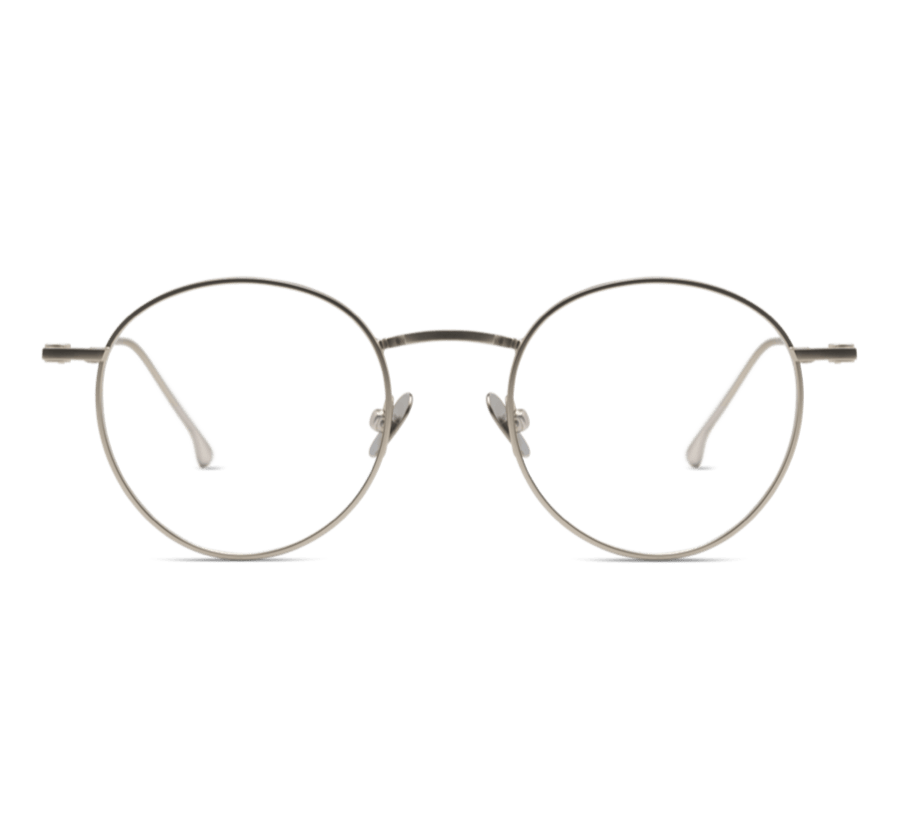 Dean Slim Optical / White Gold Metal & Blue-Light Lens