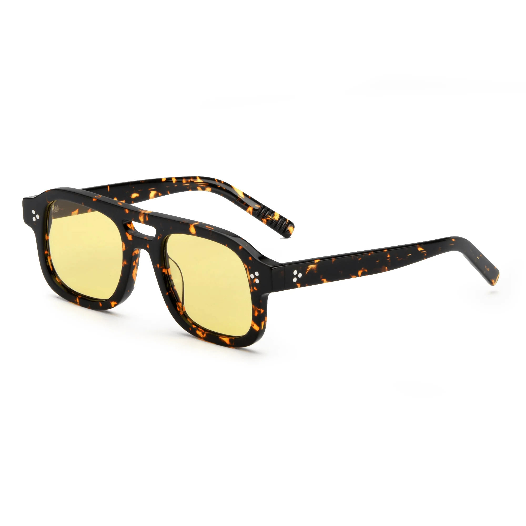 Dillinger / Tortoise Acetate & Yellow Lens - Image 2