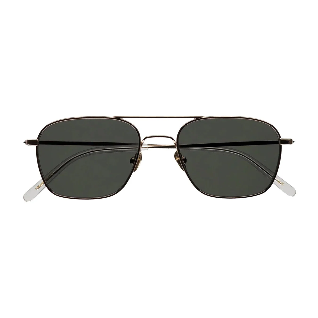 Dion / Gold Metal & Green Solid Lens