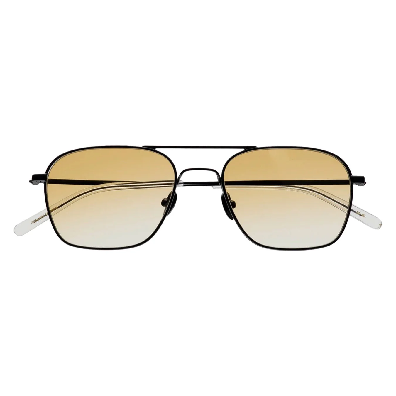 Dion / Matt Black Metal & Yellow Gradient Lens