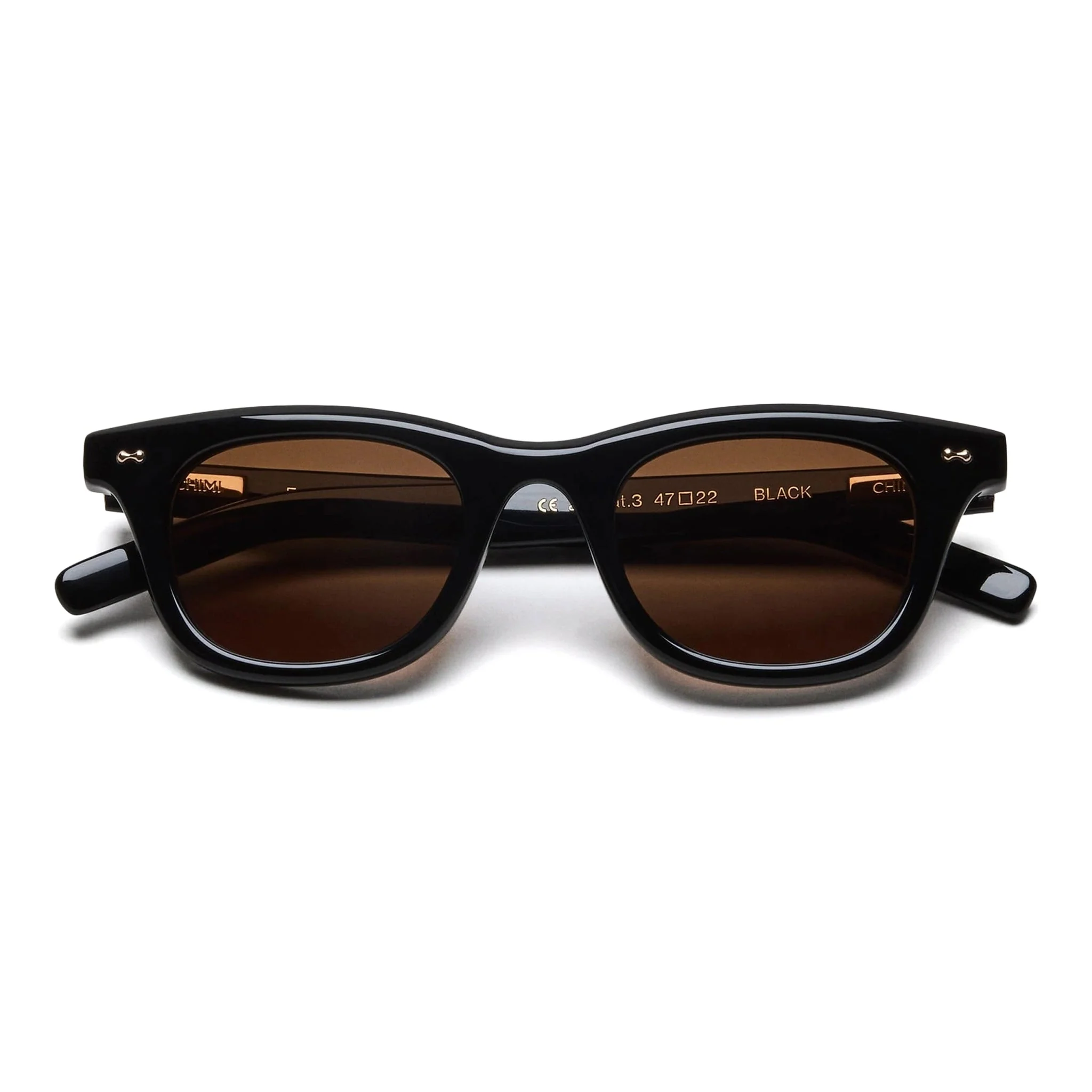 Ease / Black Acetate & Brown Lens