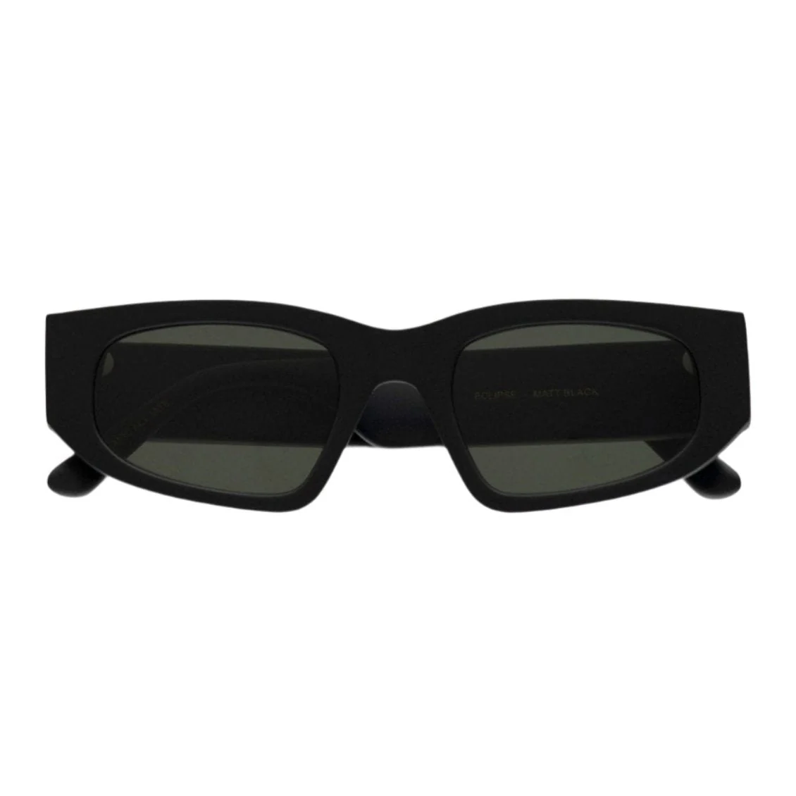 Eclipse / Matte Black & Green Solid Lens