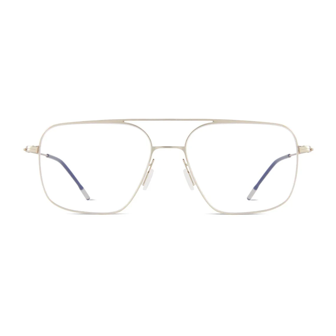 Eddie Optical / White Gold Metal & Blue-Light Lens