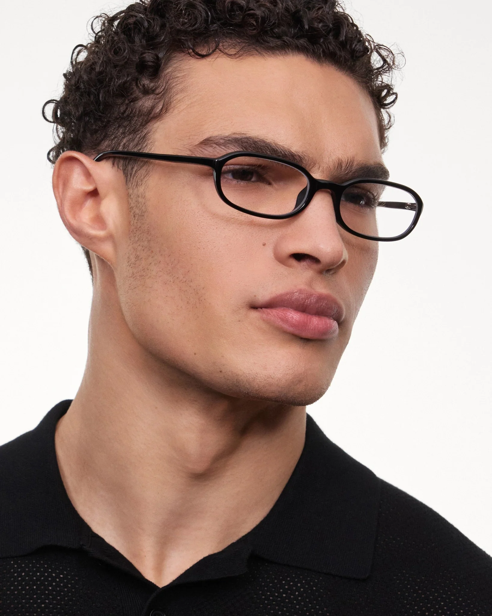 Edith Optical / Black Acetate & Clear Lens - Image 3