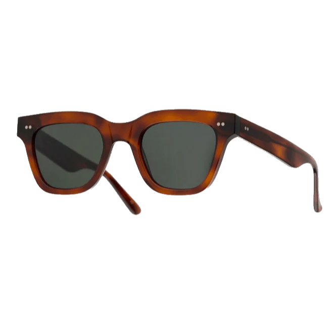 Ellis / Amber Acetate & Green Solid Lens - Image 2