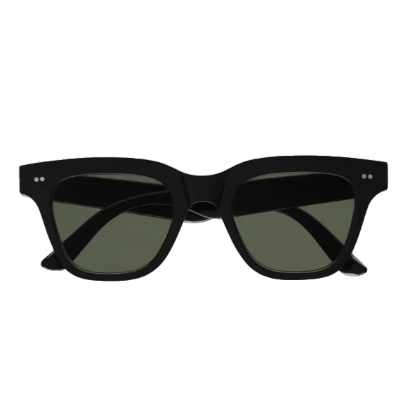 Ellis / Black & Green Solid Lens