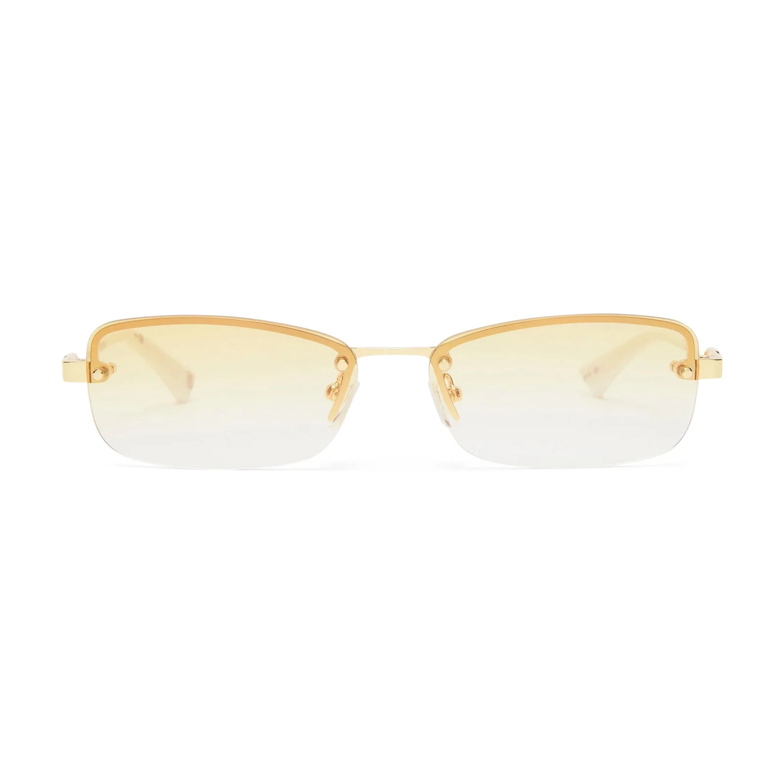 Enigmatic / Gold Ivory & Tan Gradient Flash Mirrored Lens