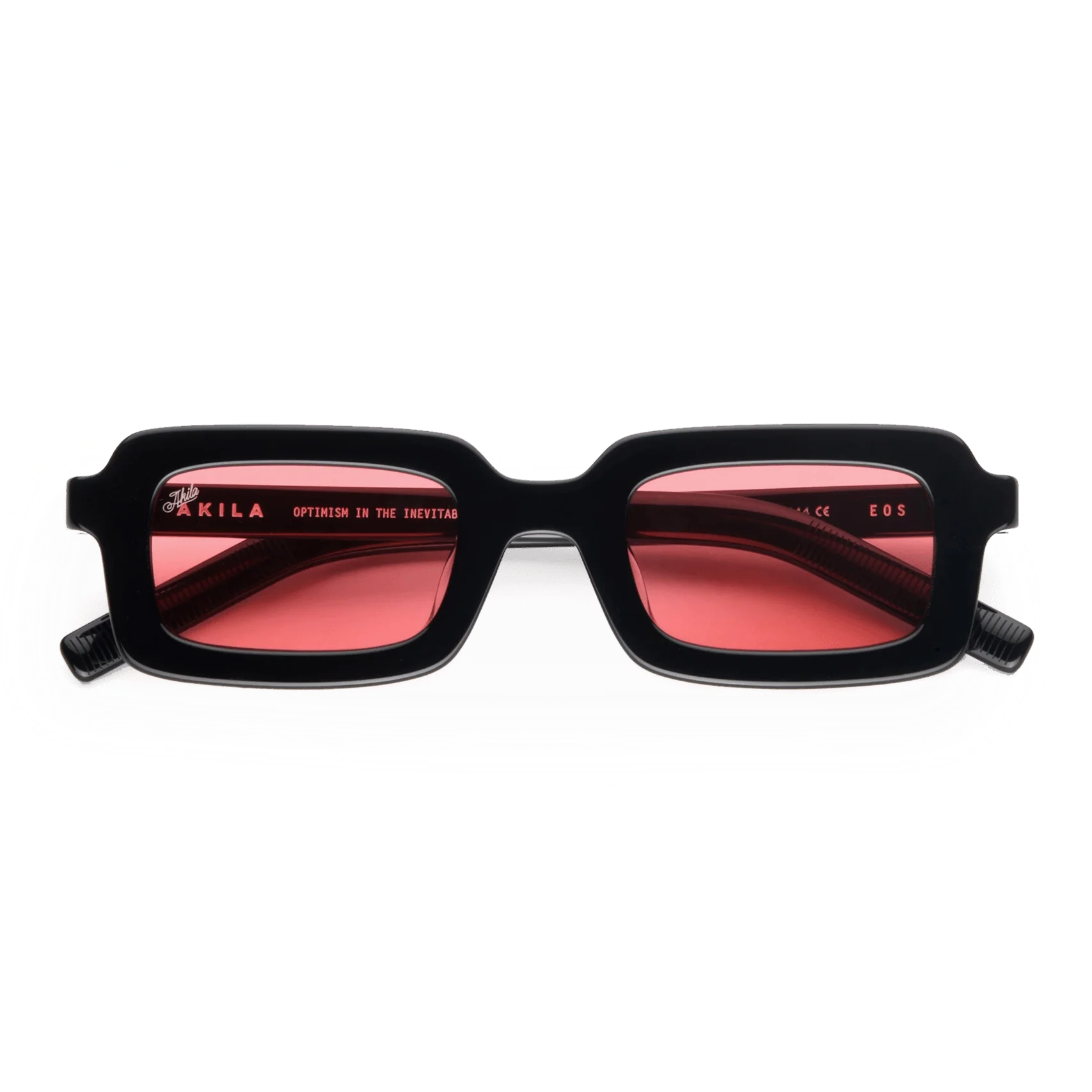 EOS / Black Acetate & Rose Lens