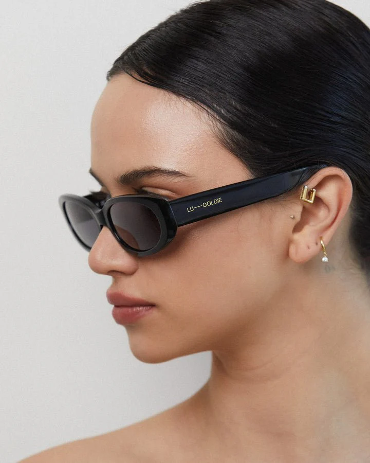 Evie / Black Acetate & Grey Lens - Image 4