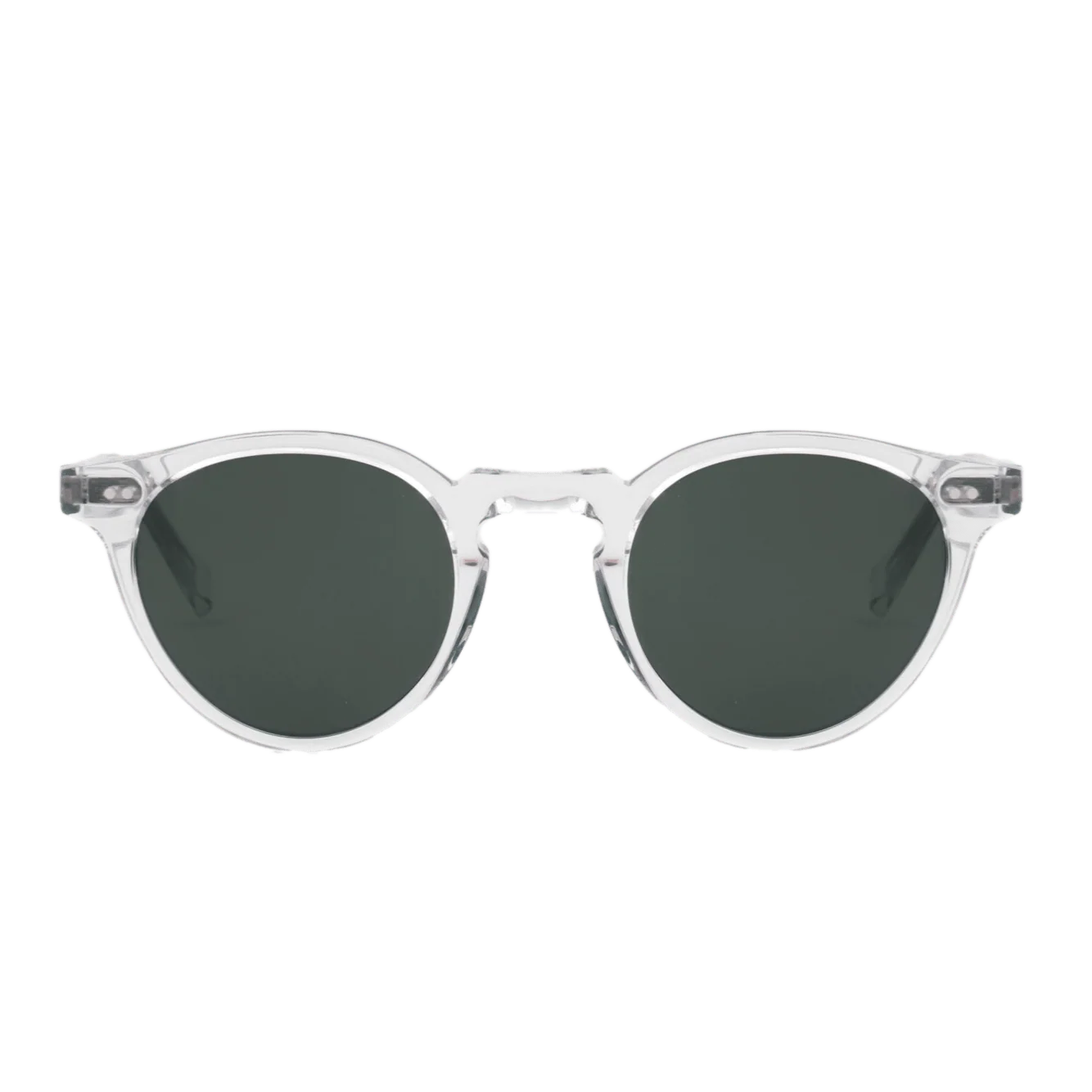 Forest / Crystal Acetate & Green Solid Lens