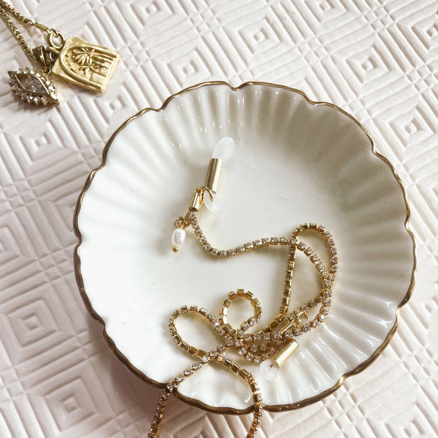 Gold Lanyard / Swarovski Crystal - Image 3