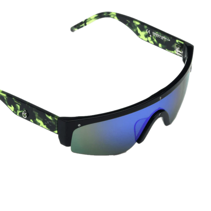 X Charli Cohen / Halo / Green Tortoise Acetate & Blue-Green Mirror Lens - Image 3