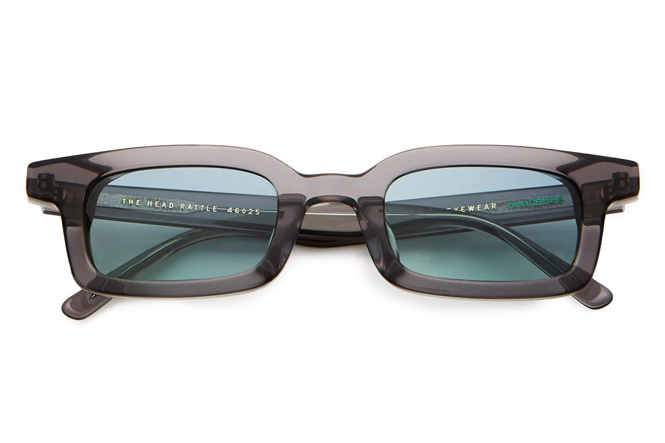 The Head Rattle / Crystal Smoke Bio & Sky Blue Lens