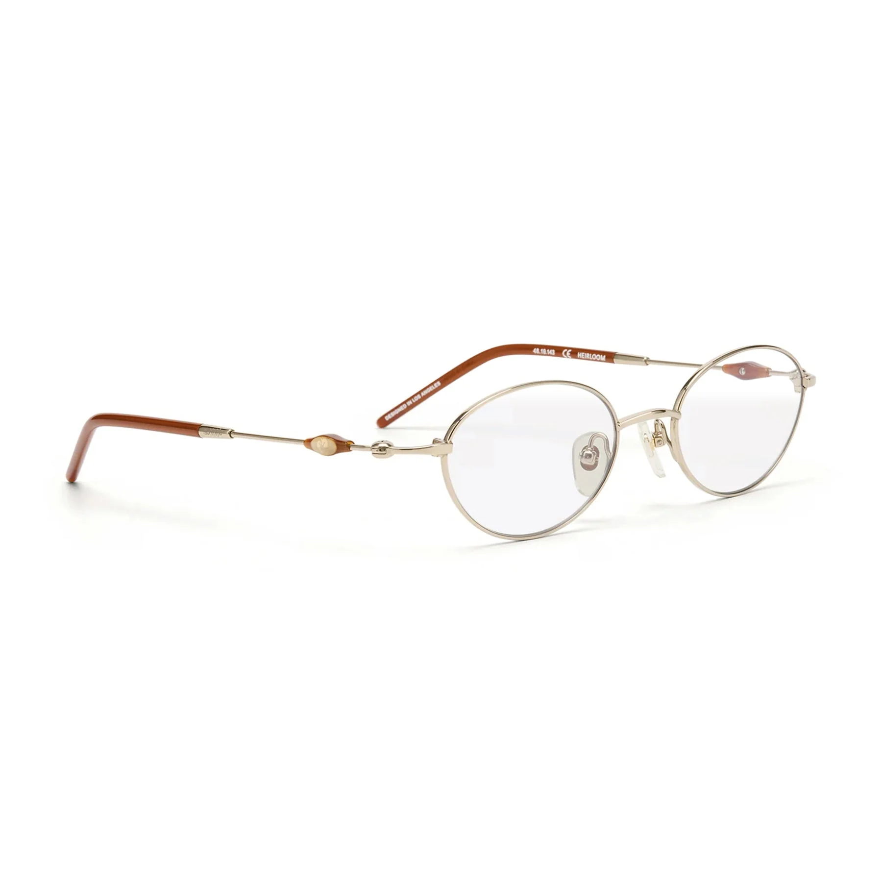 Heirloom Optical / Gold Dark Brown Titanium & Blue-Light Lens - Image 2