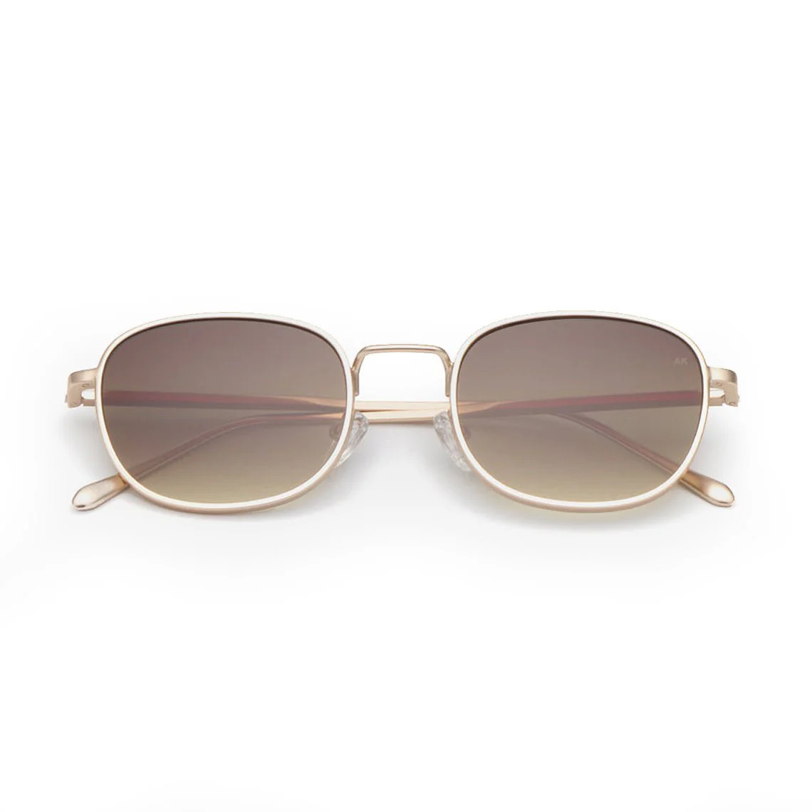 Hello / Matte Gold & Brown Gradient Lens