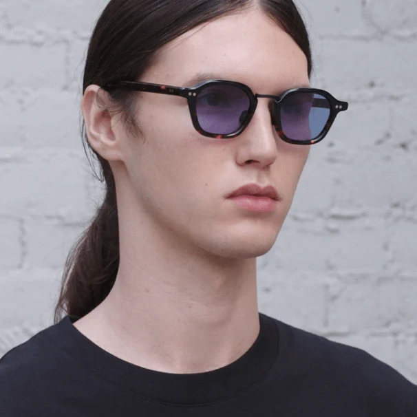 Iris / Black Tortoise Acetate & Blue Lens - Image 4